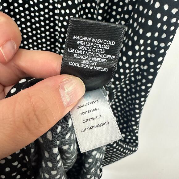 Torrid‎ Fit Flare Dress Women 1 Polka Dot Short Sleeve Retro Cottagecore Pin Up - Picture 6 of 7